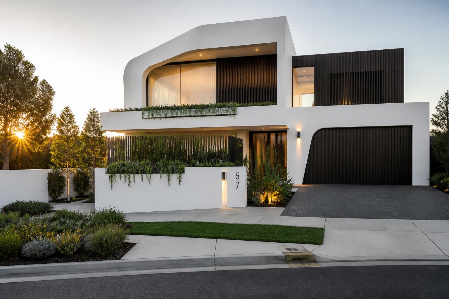 Pristine modern Melbourne home after professional house washing